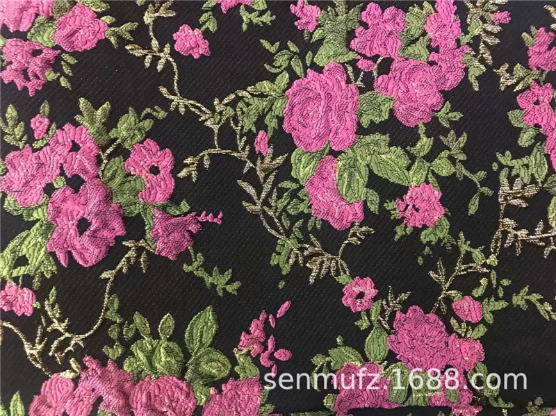 Металлическая жаккардовая парчовая ткань для платья юбка шитья Tissu материал Tecido
