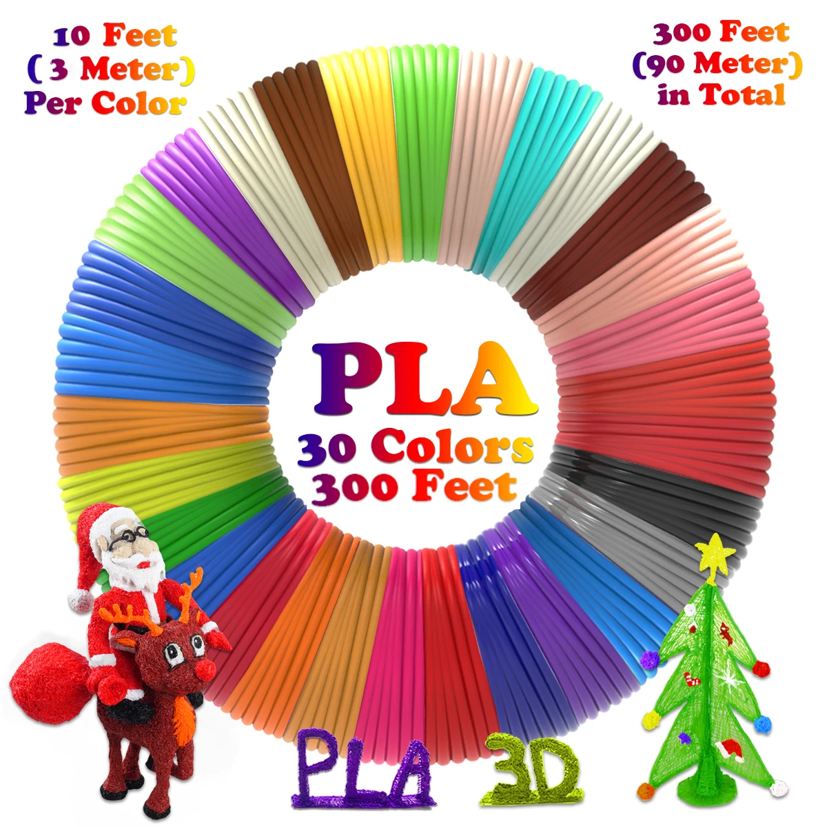 Dikale 3d принтер PLA Филамент 30 цветов 1,75 мм Impresora 3D филаменто светится в темноте провод для 3D ручки вуллинг PLA пластиковая смола