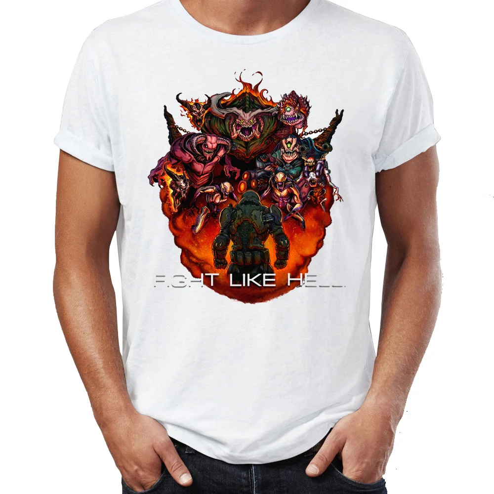 Мужская футболка с надписью Doom Guy Want You To Rip and Tear Gaming Gamer потрясающая Футболка