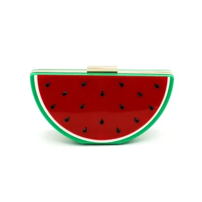 Bolsa женские кожаные сумки г., клатчи на день, одиночные цепи, новые европейские милые сумки в форме фруктов, сумка-арбуз, ручная работа - Цвет: see chart