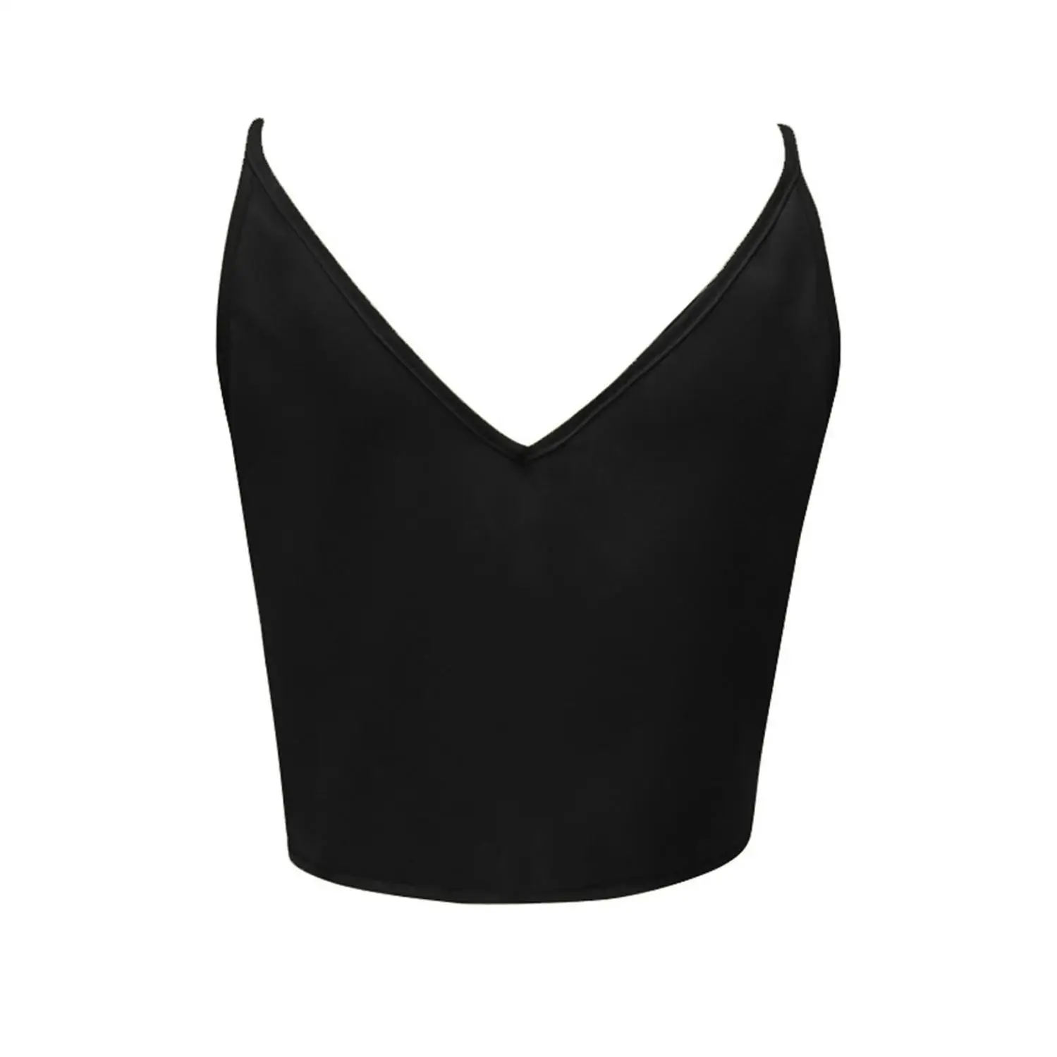 

2019 Womens Strappy V-Neck Sexy Vest Sleeveless Tanks Top Clothes Summer Ladies Tops Solid Button Camisole Chalecos Mujer Colete