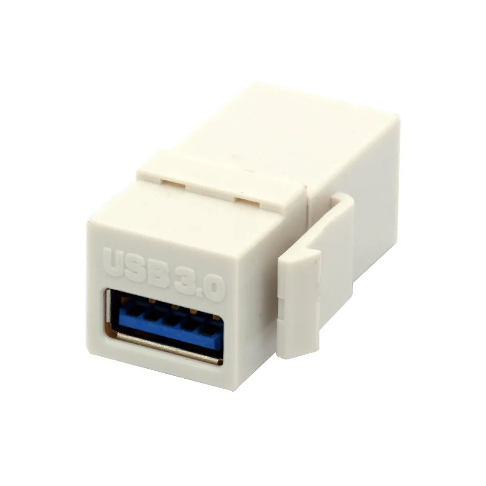 Вставки Keystone Jack USB 3 0 соединитель интерфейса Мама мама|Компьютерные кабели и