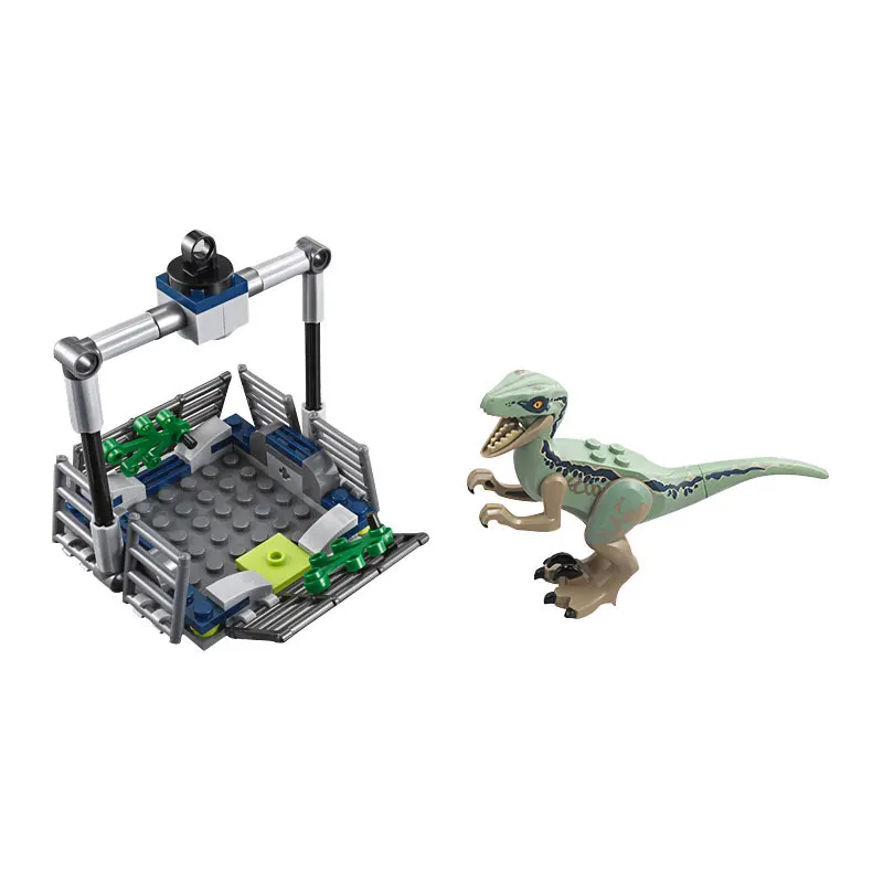 Bela Jurassic World Blue's Helicopter Pursuit Building Kit совместимые Legoings 75928 строительные игрушки