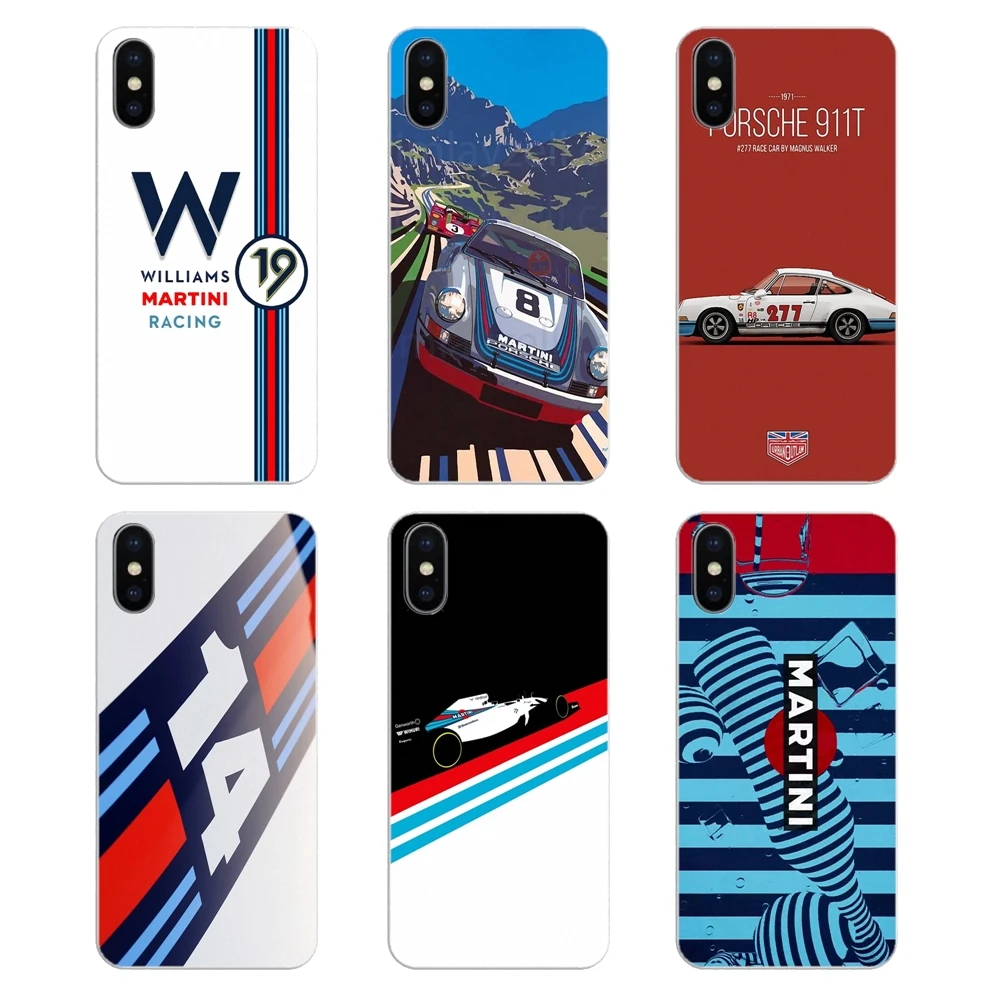 Silicone Phone Shell Case GOP Martini Racing Colores Mueve Logo Print For Apple iPhone 4 4S 5 5S 5C SE 6 6S 7 8 X XR XS Plus MAX |