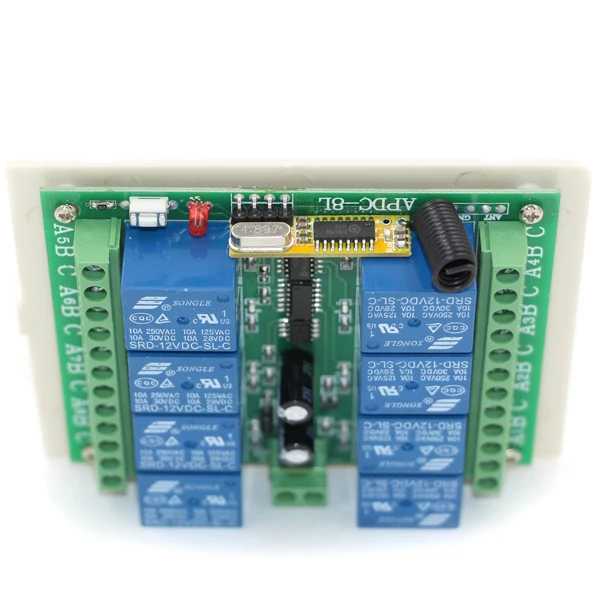 DC 12V 8 CH RF Wireless Remote Control Switch System 315/433 MHZ 4 Transmitter And Receiver Fixed Encoding SKU: 5007 | Обустройство