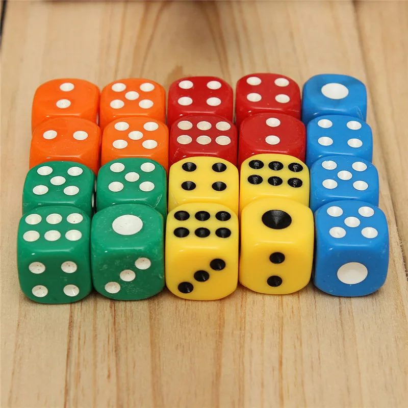 Новое поступление Высокое качество 20 шт. 14 мм Смешанные Цвет шесть Двусторонняя