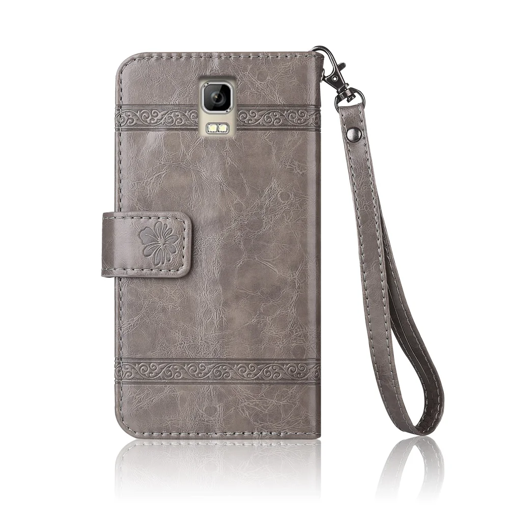 Кожаный чехол книжка с ремешком для UMI Rome X Fundas 100%|Чехлы-портмоне| |