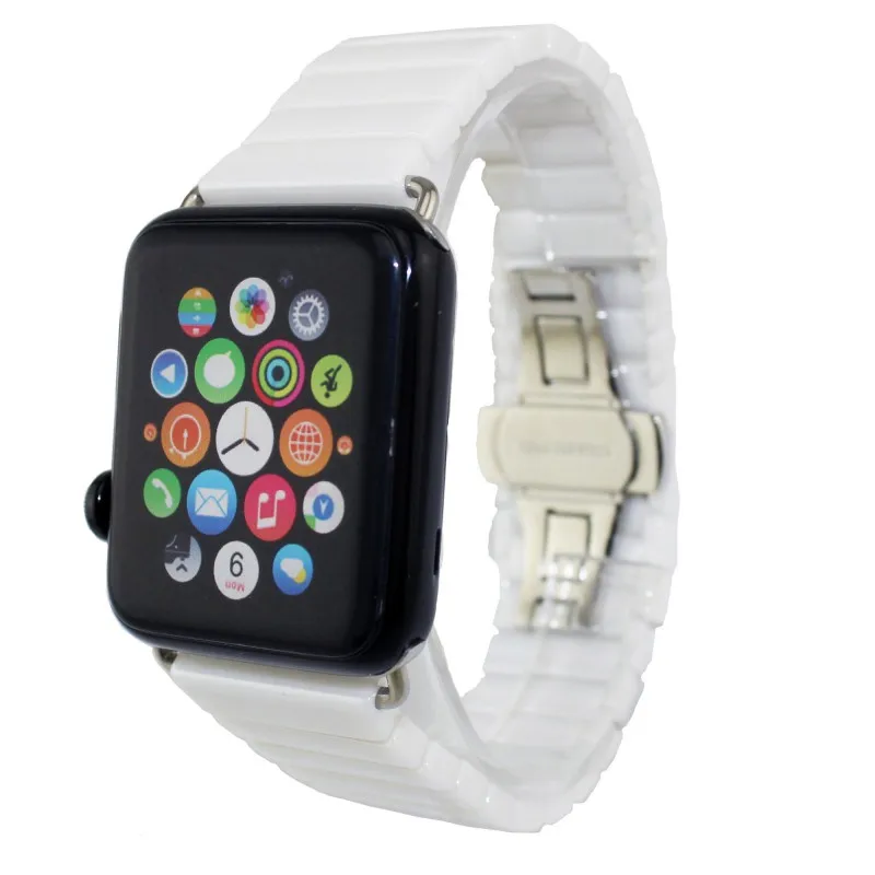 Керамический ремешок для Apple Watch 38 мм 42 мм 40 мм 44 мм умный Браслет для часов керамический ремешок для часов iWatch серии 5 4 3 2 1