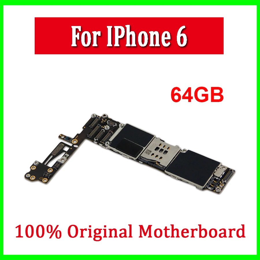 Материнская плата для iPhone 6S, материнская плата с сенсорным ID для iPhone 6S, оригинальная разблокированная материнская плата с чипами 16 Гб 64 Гб 128 ГБ