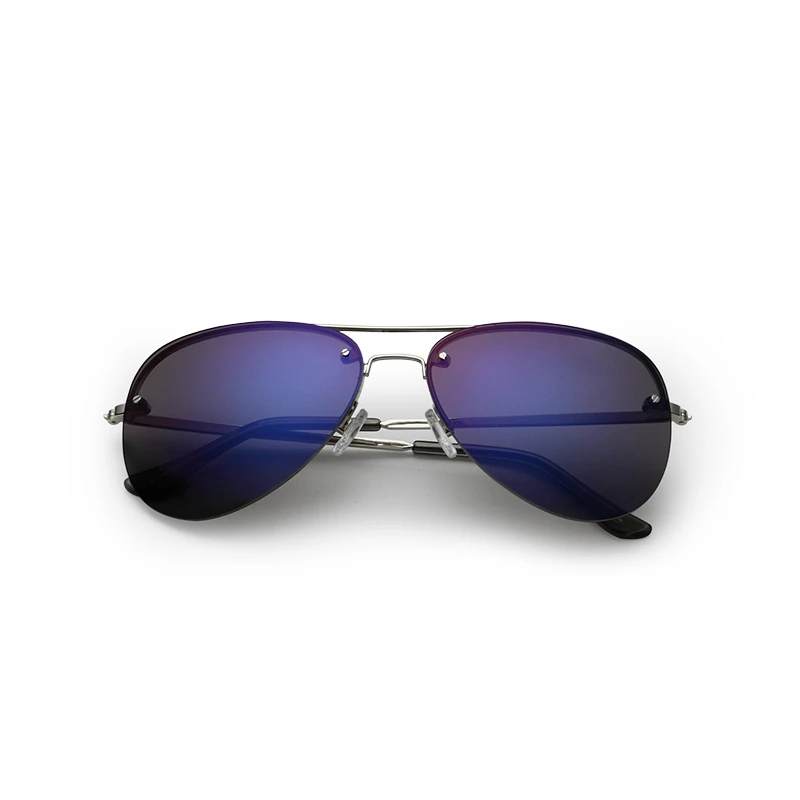 Мужские и женские солнцезащитные очки FONHCOO брендовые зеркальные в металлической