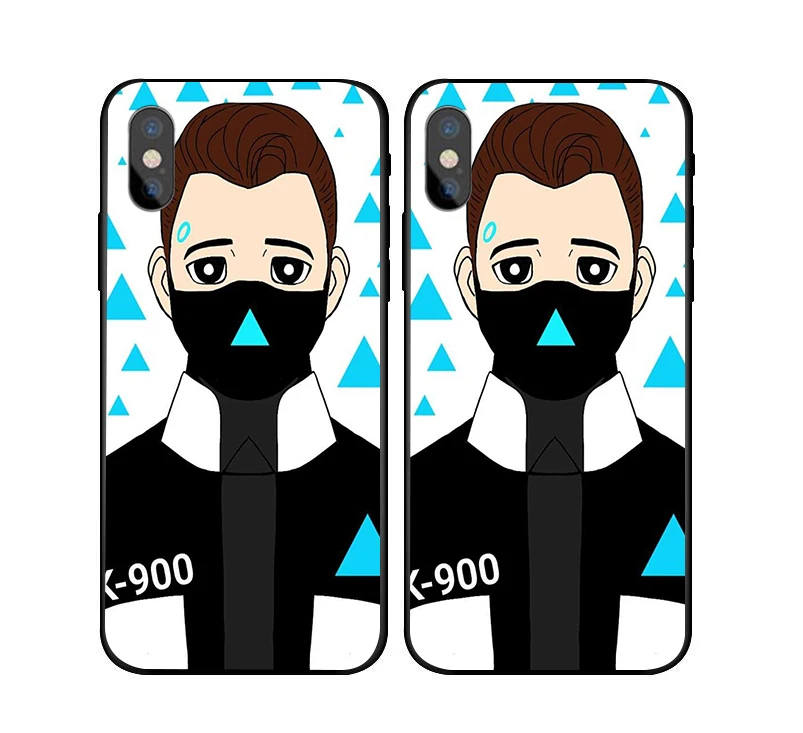 Чехол для телефона с Android RK900 Connor для iPhone X, 8, 6 s, 7 Plus, 5S, Detroit, чехол для samsung s8, s9 plus, S6, S7 Edge - Цвет: 18310