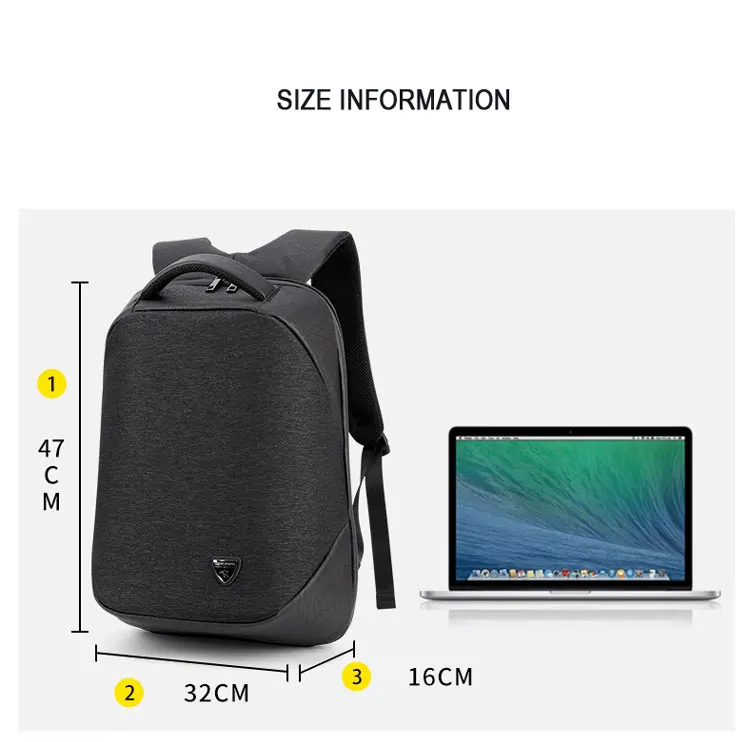 Рюкзак с защитой от кражи,, мужской, USB, черный, 15 дюймов, для ноутбука, модный, для путешествий, школьные сумки, Прямая поставка, новая многофункциональная сумка для компьютера