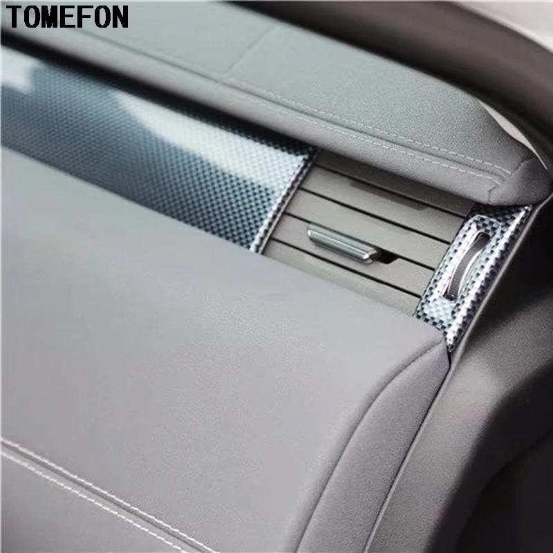 TOMEFON для Range Rover Evoque 2015 2018 ABS углеродное волокно краска интерьера Передняя средняя