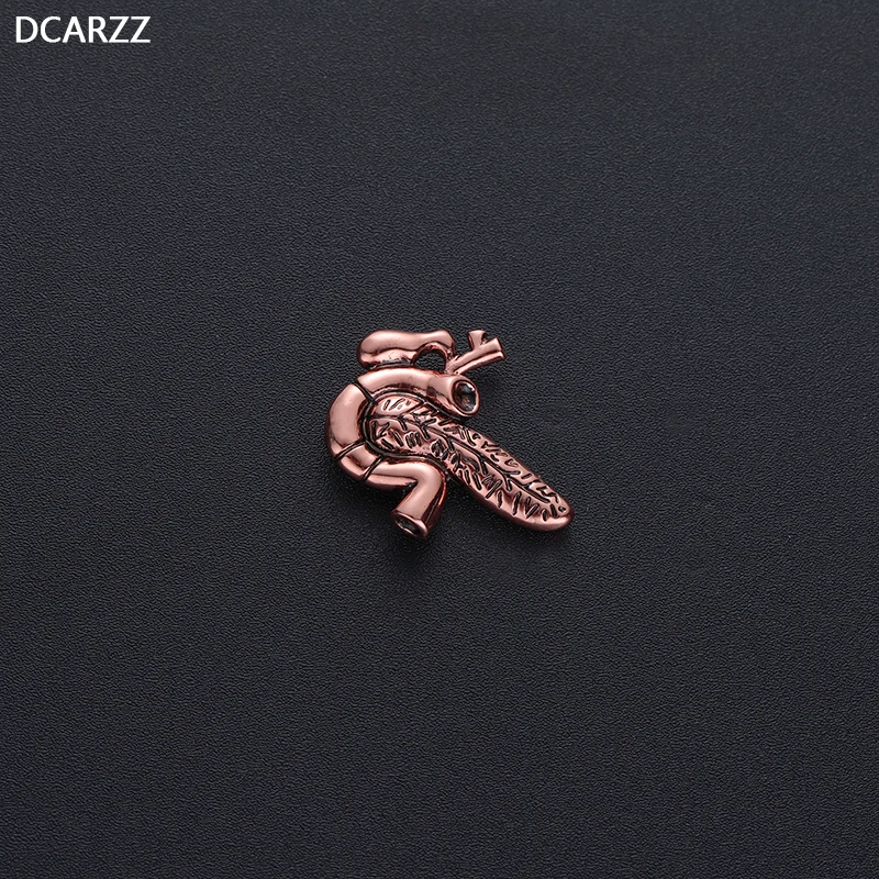 2019 Anitque Copper Pancreas Badge Pin Medical/Anatomy Pins Collar Accessories Doctor Nurse's Day Gift Medical Jewelry Wholesale |