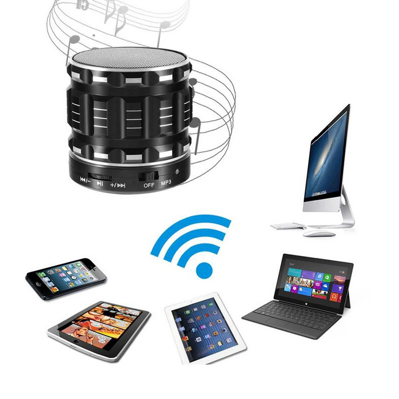 Soropin S28 мини-динамик bluetooth fm + Micro SD/TF стерео громкой связи Портативный беспроводной
