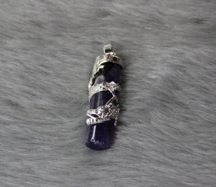 

Charms, Gems Stone Wrapped by Dragon Semi preicous Dragon Beads Drop Pendants Jewelry for Women Accessories 2015