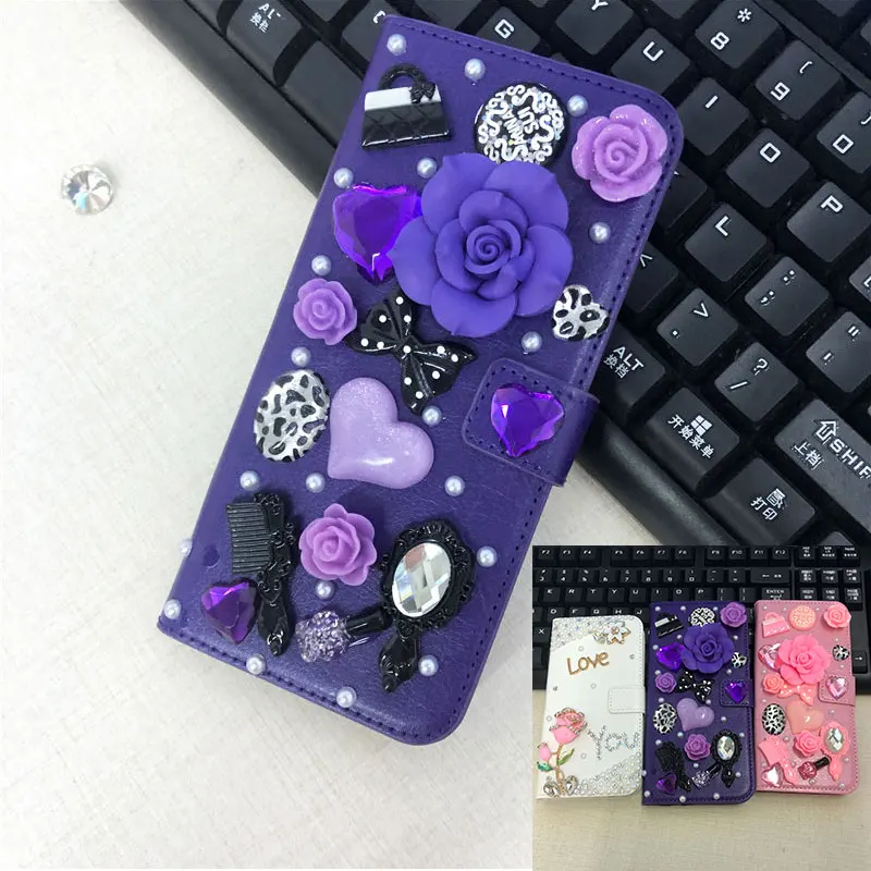 

XINGDUO 3D Flowers Rhinestone Leather Wallet Cover Case for Samsung Galaxy S20/S20E/S20 ultra S7 Edge/S8/S8 Plus/S10 5G/M10/M20