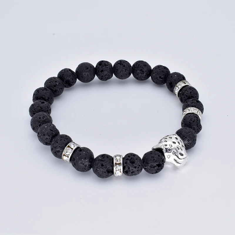Браслет из вулканизированных камней для мужчин и женщин 161|bracelets for|head braceletbead bracelet