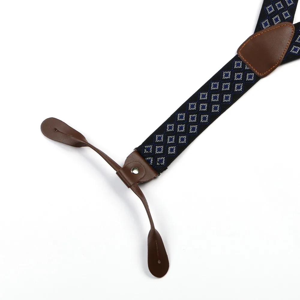 Подтяжки унисекс с регулируемыми пуговицами синие подтяжки BD759|womens braces|unisex