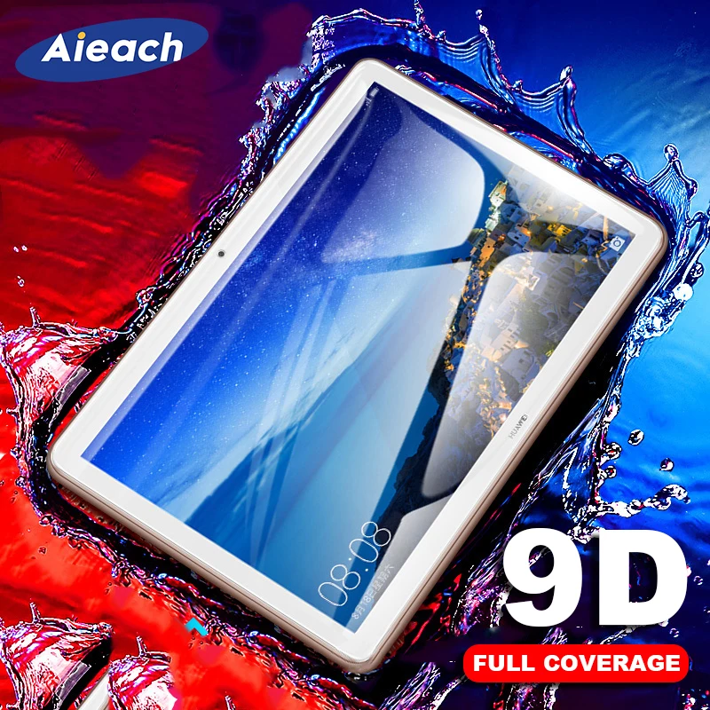 9D закаленное стекло с закругленными краями для huawei MediaPad M5 lite Pro M6 10,8 8,4 M3 Lite 10,1 8 Защита экрана для MediaPad T5 T3 10"