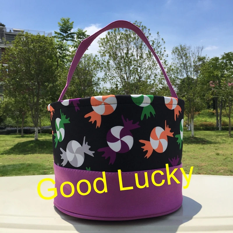 10 шт./лот монограмма конфеты Хэллоуин ведро для детей пользовательские лечения