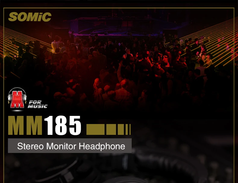 Somic MM185 DJ наушники с глубоким басом, hifi наушники, наушники с разъемом 3,5 мм, музыкальная гарнитура для компьютера, ПК, телефона, mp3