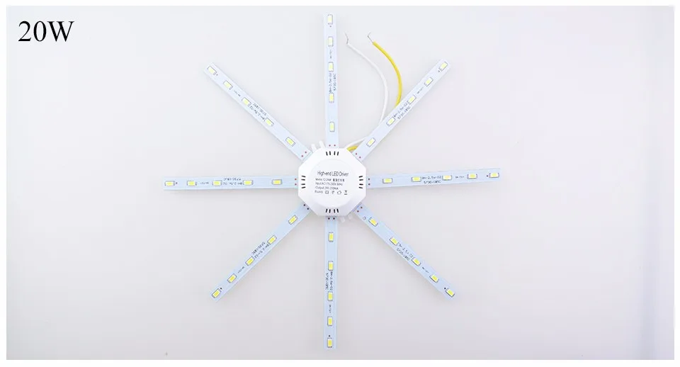 Epistar чип SMD5730 потолочный светильник источник питания AC220V мощность 12 Вт 16 Вт 20 Вт 24 Вт освещение в виде осьминога для кухни спальни внутреннего освещения