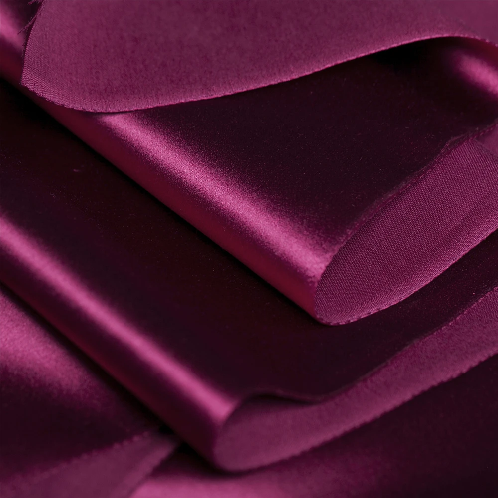 10 Colors solid and shiny silk blends cotton satin fabric sewing for lining shirt blouse dress skirt craft by the yard | Дом и сад