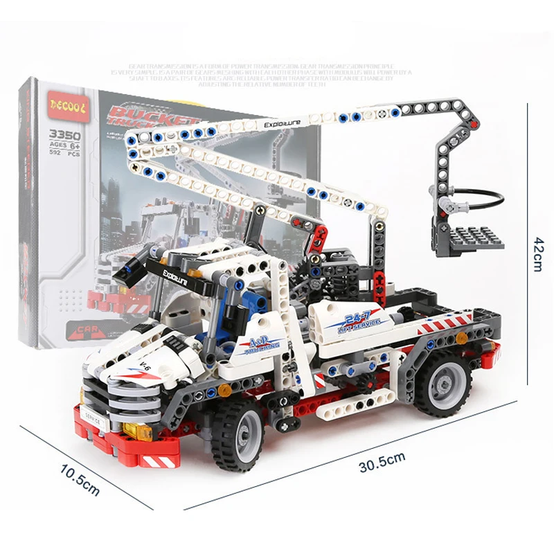 decool Model building kits compatible with lego city rucket truck 3D blocks Educational model toys hobbies for children | Игрушки и