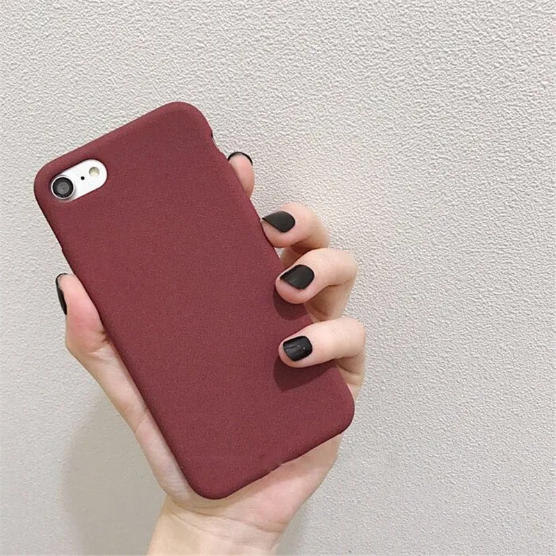 Maerknon ультра-тонкие матовые ТПУ чехол для телефона Apple iPhone 5 5S SE 6 6S Plus 7 8 X XR XS Max