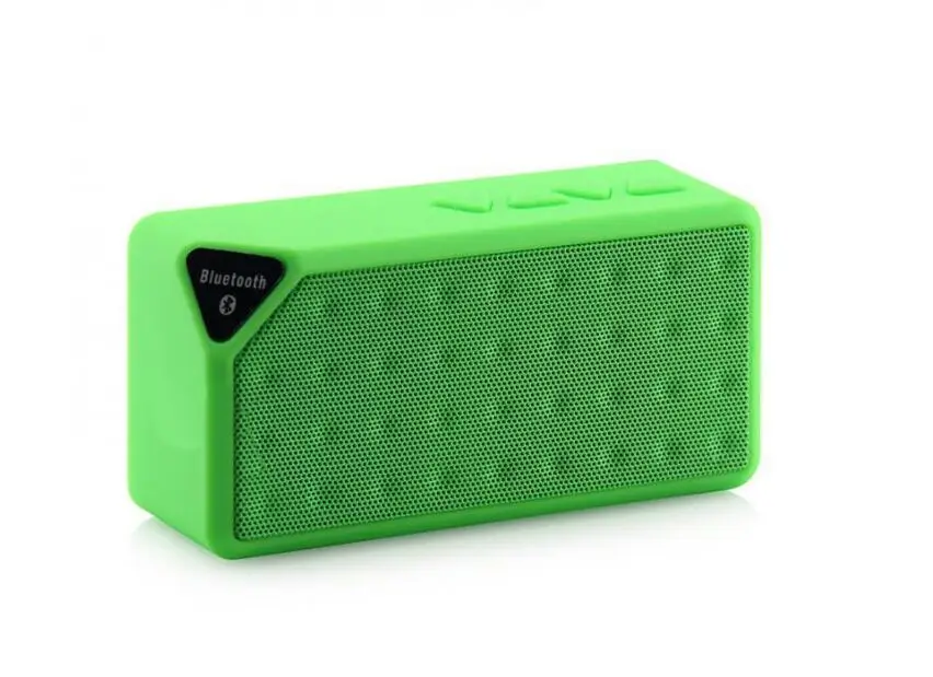 Зеленая трава Мини Bluetooth динамик X3 TF USB FM радио беспроводной портативный музыкальный звуковой ящик сабвуфер громкий динамик s с микрофоном для телефона ПК - Цвет: Зеленая трава