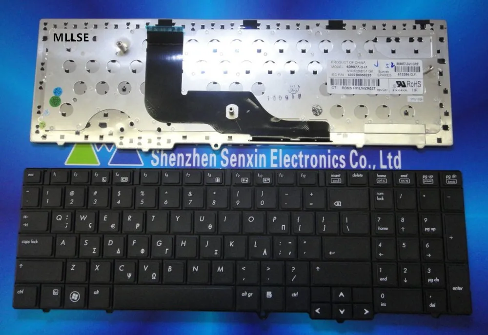 100% новая и riginal GK греческая клавиатура 609877 DJ1 для HP 6540B 6545B 6550B.|keyboard for hp|greek keyboard6550b
