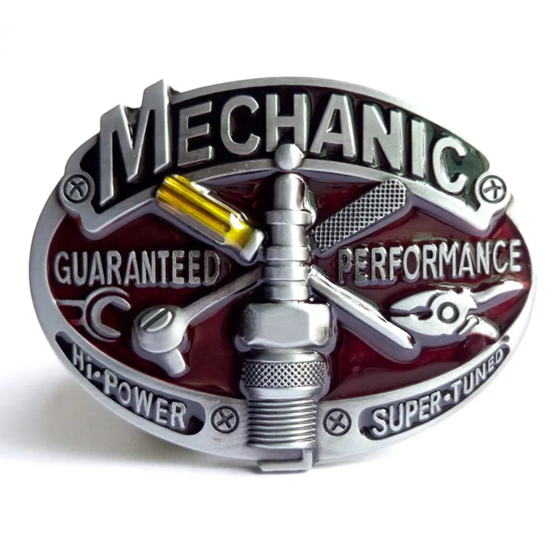 

Western buckle the MECHANIC zinc alloy is suitable for 4.0 belt