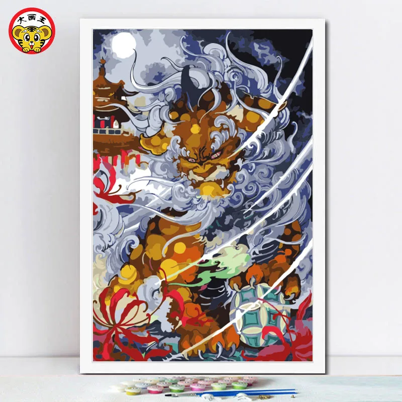 Diy картина маслом по номерам художественная краска на холсте статуя Будды для