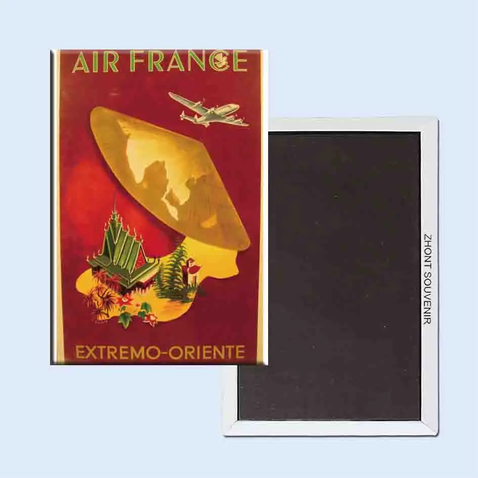 Air France extreme Oriente G Dumas 24110 ретро ностальгические магниты на холодильник|fridge magnet|retro