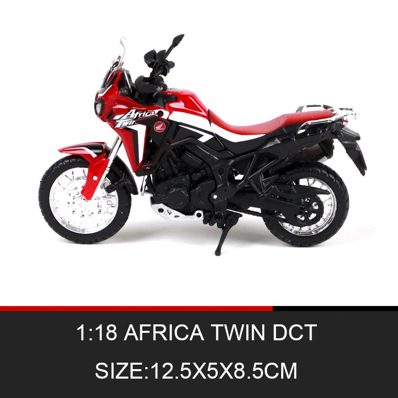Модель мотоцикла Maisto 1:18 Africa Twin DCT из красного сплава модель мотор велосипед