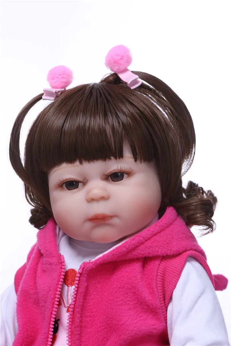 Кукла реборн NPKCOLLECTION 48 см Очаровательная силиконовая кукла Младенец Ручной