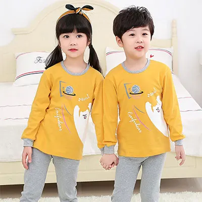 XB-9 Winter Kids Boys Sleepwear Baby Girl Clothes Children Cartoon Pajamas For Boy Pyjamas Kids Nightwear Teenage Home Clothing Sets - Цвет: XB-9