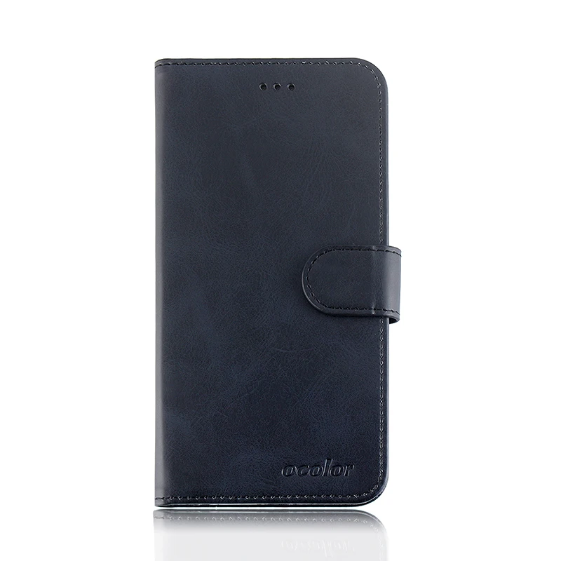 Black Ocolor для Leagoo M11 Filp чехол из искусственной кожи чехол держатель для кредитных карт кошелек сумка 6,18 дюймов защитный чехол для Leagoo M11 чехол - Цвет: Black