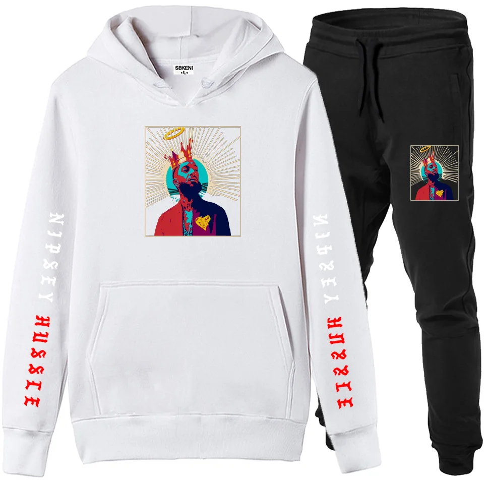 Nipsey Hussle Мужская/женская спортивная одежда + джоггеры костюм со спортивными
