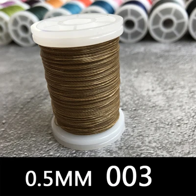 120 м Вощеная Полиэфирная нить 0,5 мм для кожи DIY вощеная нить веревка шнур для шитья Кожа Шитье Искусство ремесло обувь головные уборы поставки - Цвет: 15