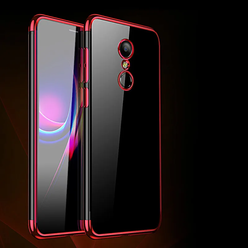 Роскошный покрытый ТПУ чехол для Xiaomi Redmi 7 7A 4X 5 Plus 6 6A Прозрачный Ультра Тонкий