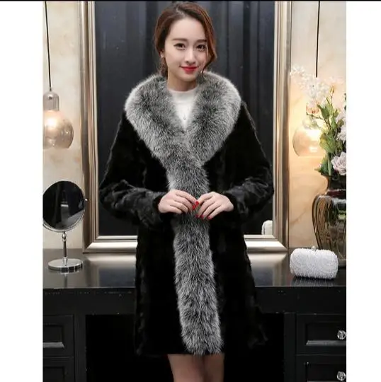Женское меховое пальто из искусственного меха меховая куртка большого размера