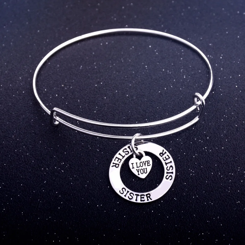 Женский браслет с подвесками в виде сердца|charm bangle|bangle jewelryheart bangle |