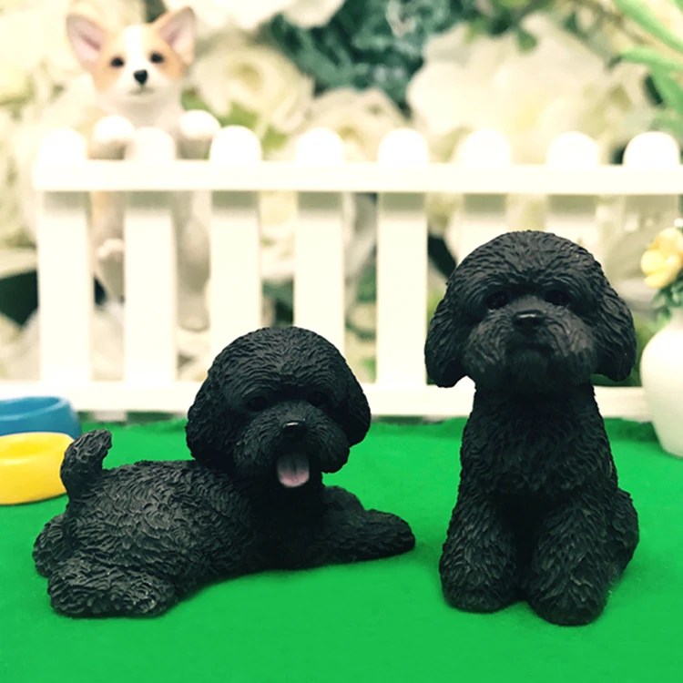 Mnotht DIY Simulita милый питомец Пудель модель собаки детский подарок 1:6 солдат