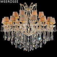 luxurious crystal maria theresa chandelier large golden clear crystal chandelier light lustre 24 lamp for lobby hotel project