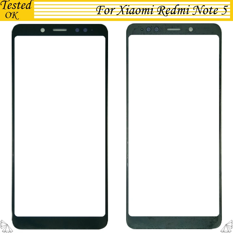 Черный Белый для Xiaomi Redmi Note 5/Note 5 Pro Переднее стекло Внешний экран объектива запасные части