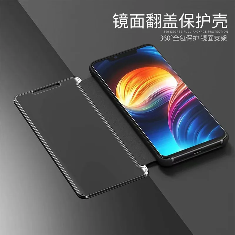 Умный прозрачный зеркальный чехол huawei P для P8 P9 P10 P20 Lite Plus для mate 10 20 lite pro honor 10 9 8 nova 3 3i откидной Чехол