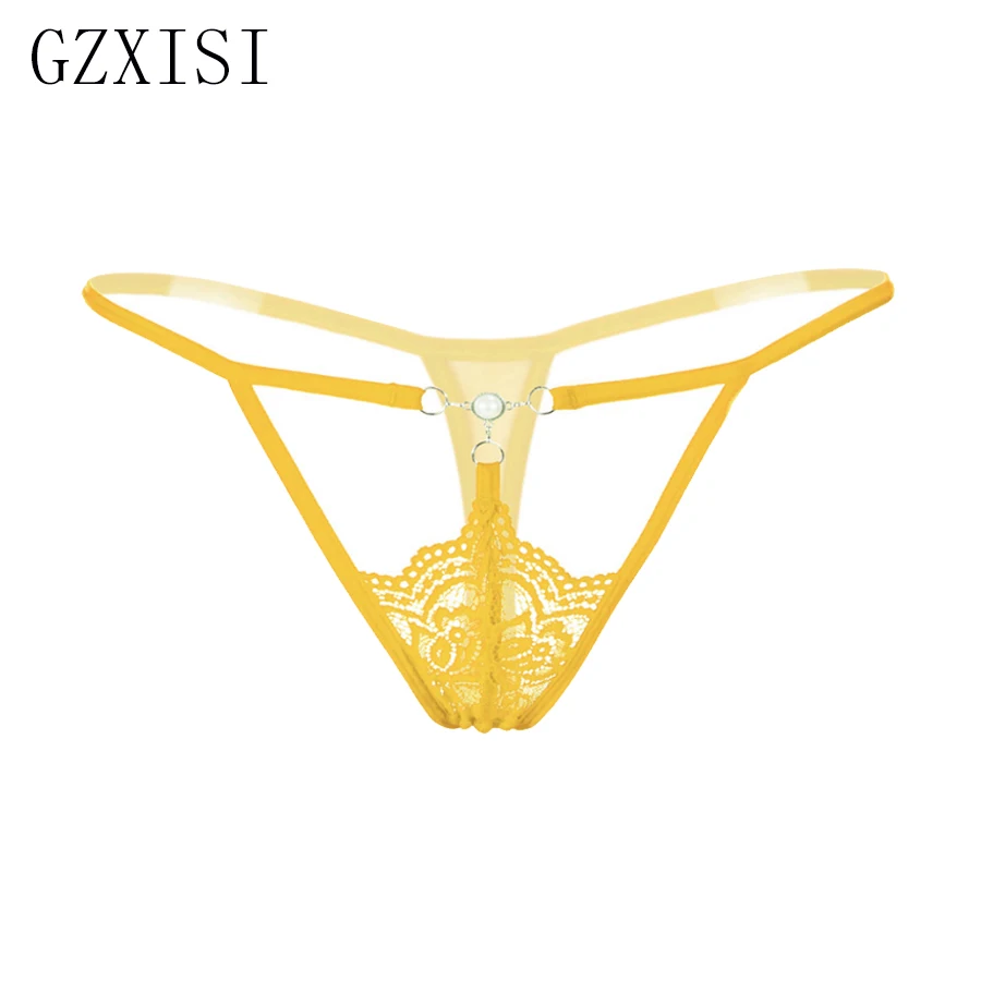GZXISI 2017 новое поступление женские сексуальные кружевные жемчужные стринги с