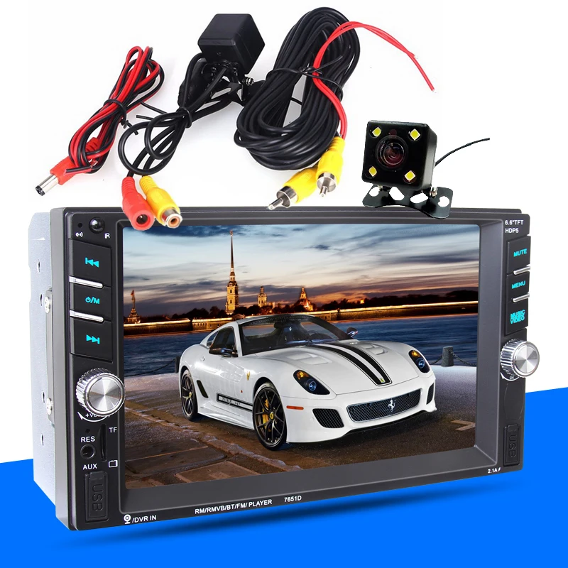 12 языков Зеркало Ссылка экран 2 Din USB Bluetooth с камерой MP5 плеер для Android телефона